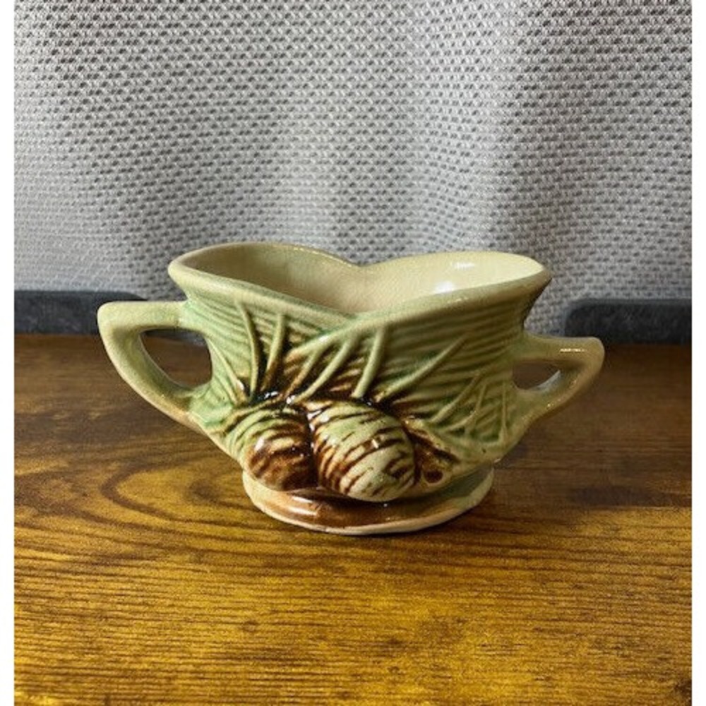 McCoy Pottery Open‎ Sugar Bowl "Pinecone Collection" Vintage 1946